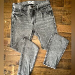 Abercrombie super skinny black/grey stretchy jeans ~ boys size 13/14